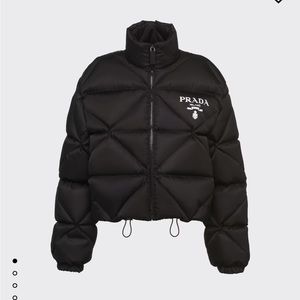 Prada Re-Nylon Gabardine cropped down jacket